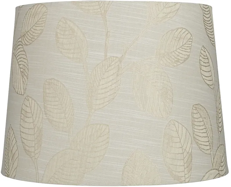 Silver Leaf Tapered Drum Lamp Shade 13x15x11 (Spider)