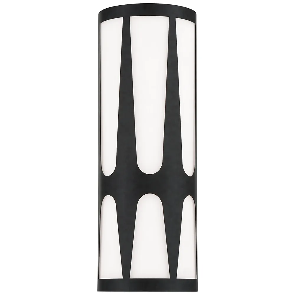 Crystorama Royston 17 3/4" High Black ADA Wall Sconce