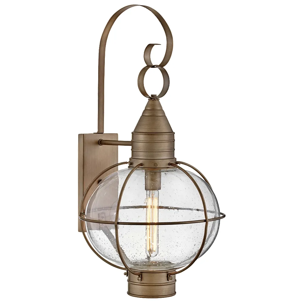 HINKLEY OUTDOOR CAPE COD Large Wall Mount Lantern Burnished Bronze