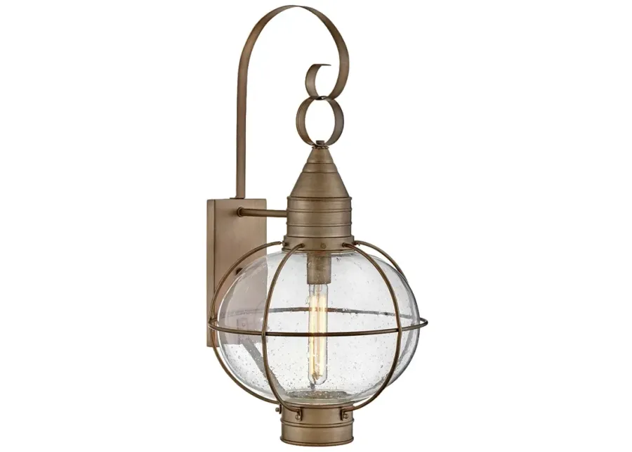 HINKLEY OUTDOOR CAPE COD Large Wall Mount Lantern Burnished Bronze