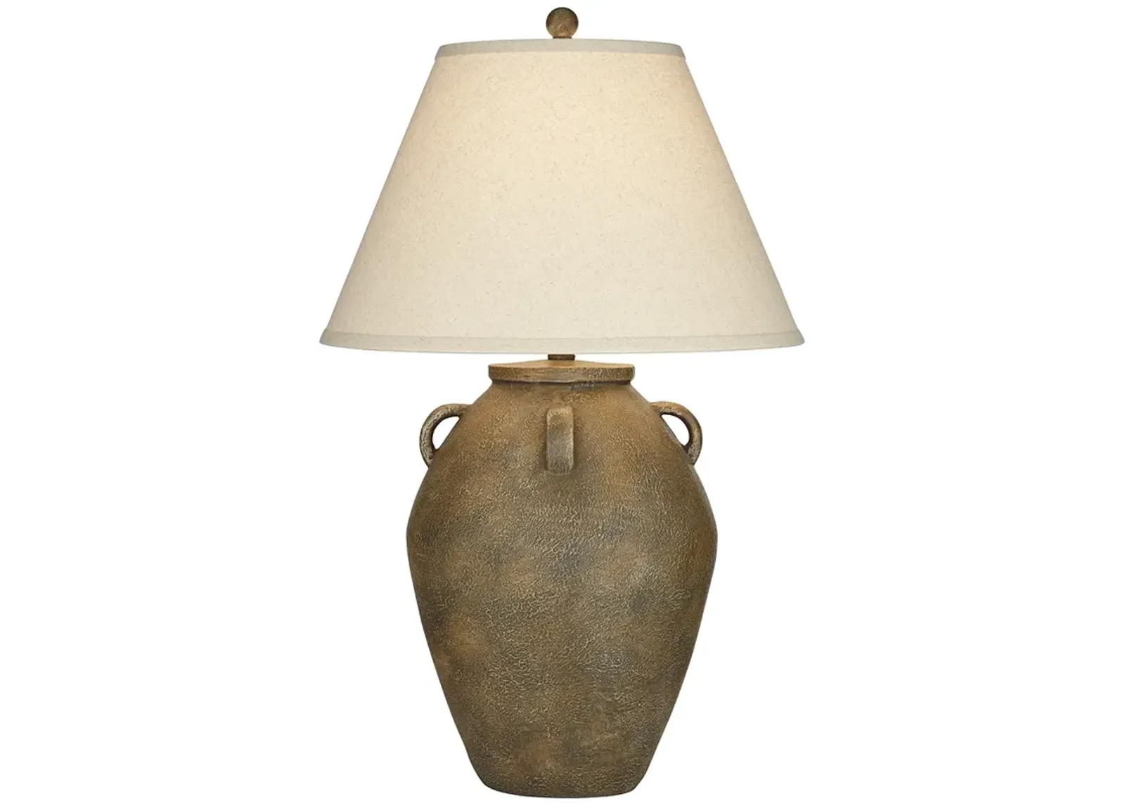 Regency Hill Ria 28" High Faux Stone Urn Jar Table Lamp