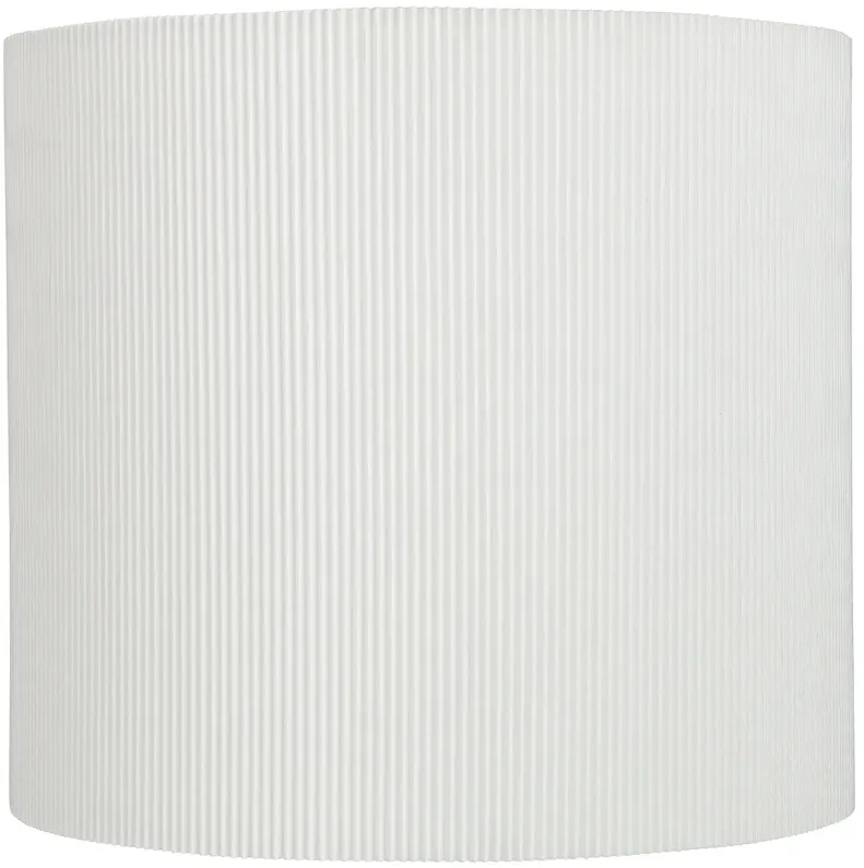 White Sandstone Drum Lamp Shade 13.25x13.25x12 (Spider)