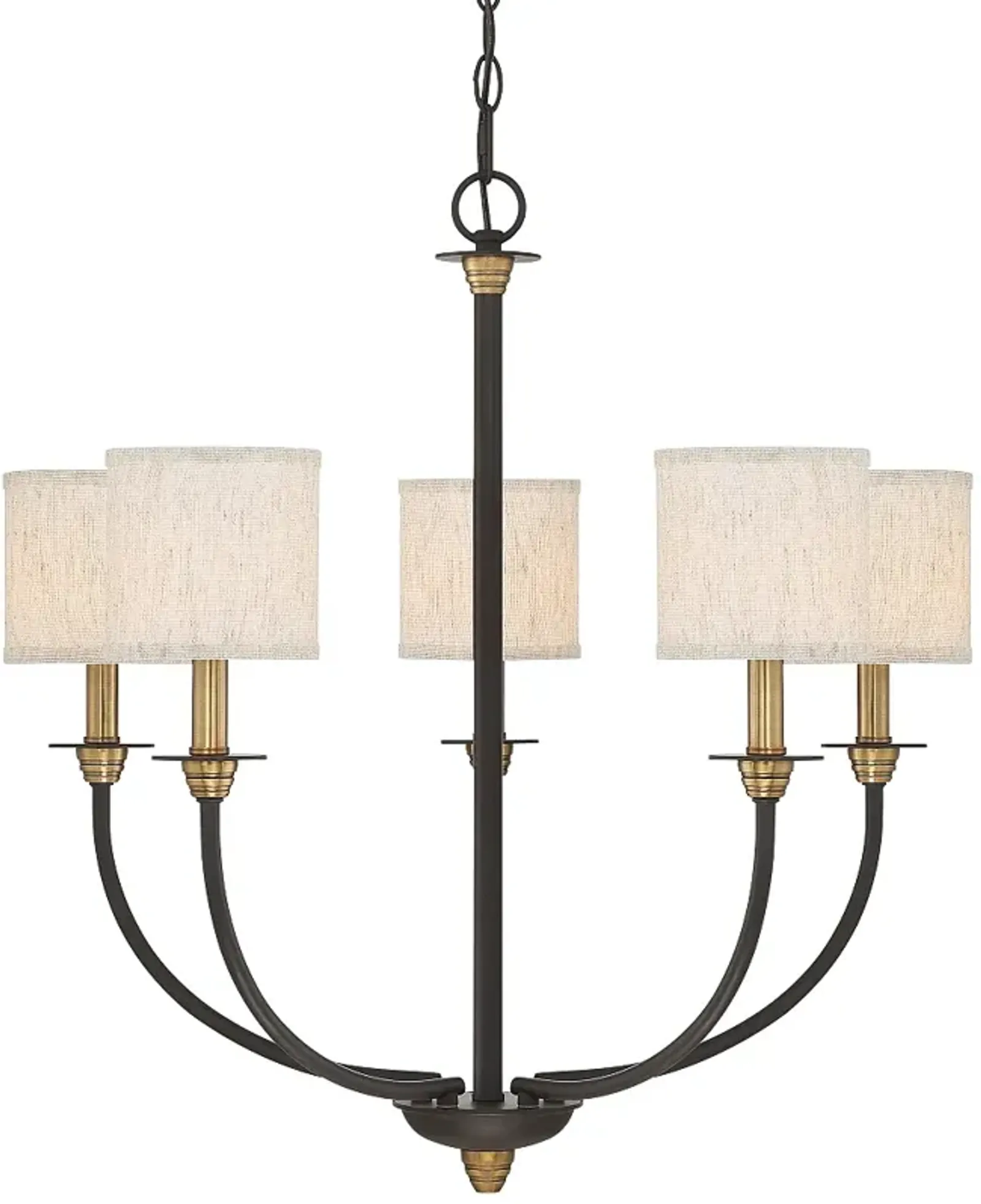 Quoizel Audley 26" Wide Old Bronze 5-Light Chandelier