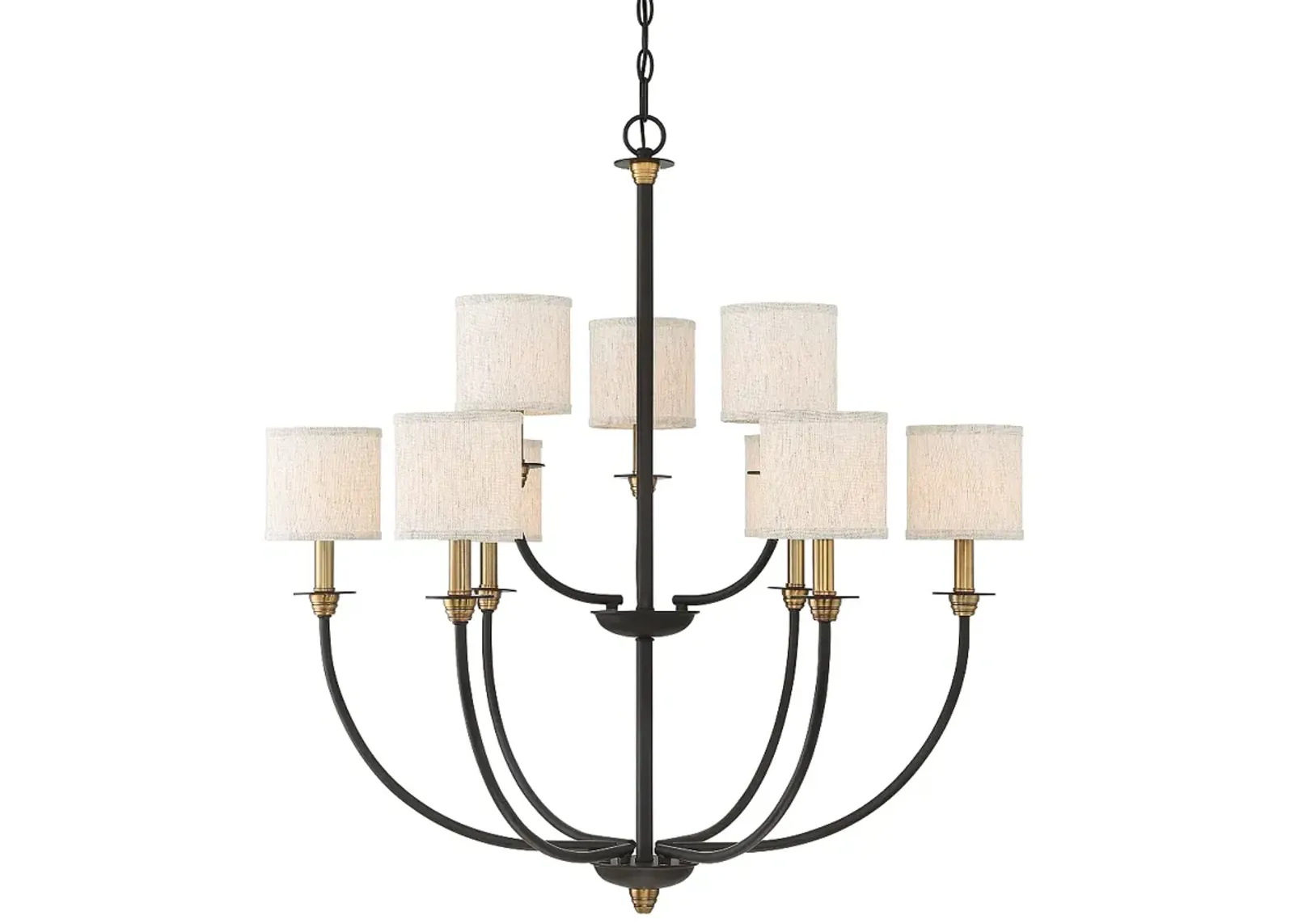 Quoizel Audley 33" Wide Old Bronze 9-Light Chandelier