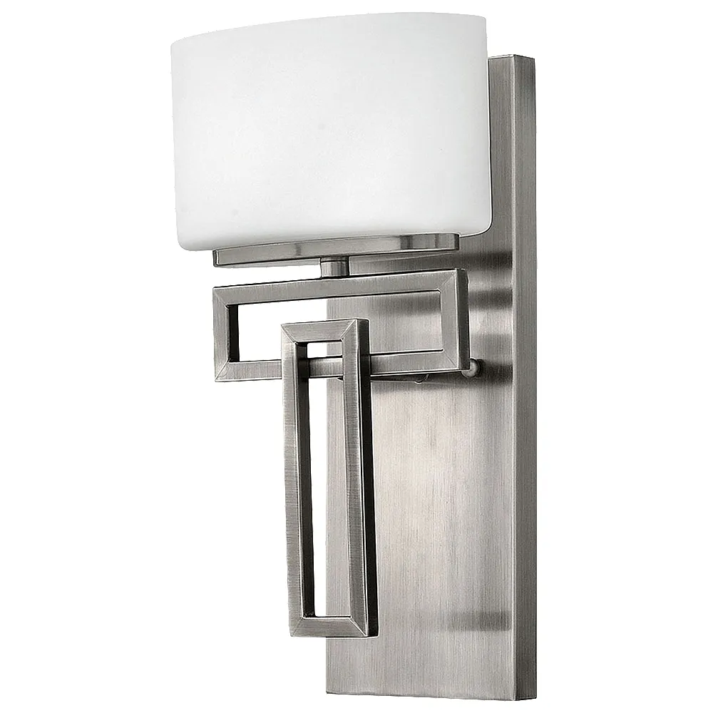Lanza 12" High Nickel Wall Sconce by Hinkley Lighting