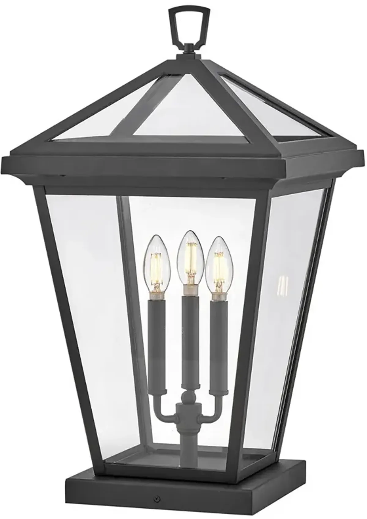 HINKLEY OUTDOOR ALFORD PLACE Large Pier Mount Lantern Museum Black