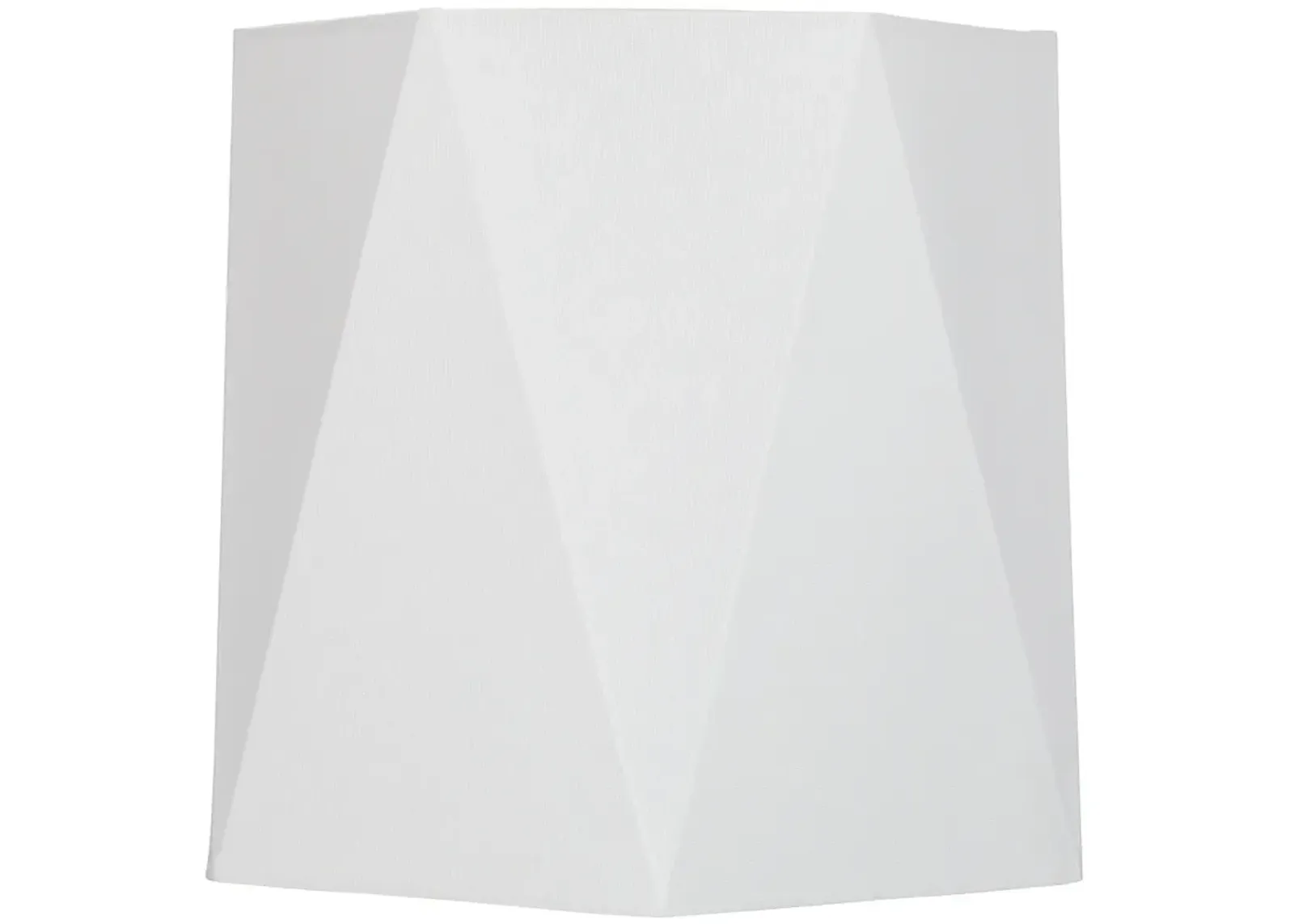 White Sandstone Linen Hexagon Lamp Shade 11x13x11 (Spider)