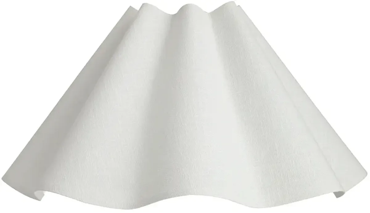 Springcrest White Linen Wave Empire Lamp Shade 6x18x10 (Spider)