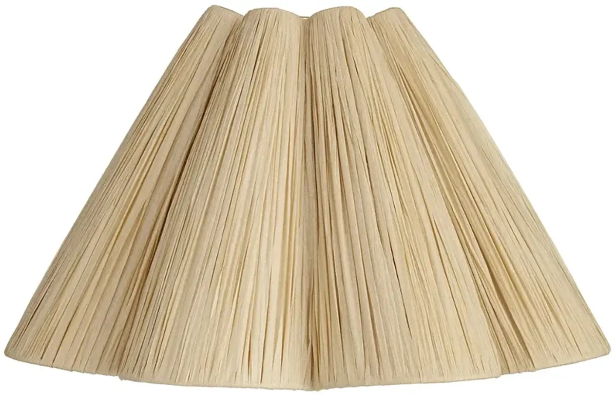 Springcrest Raffia Wave Empire Lamp Shade 6x18x10 (Spider)