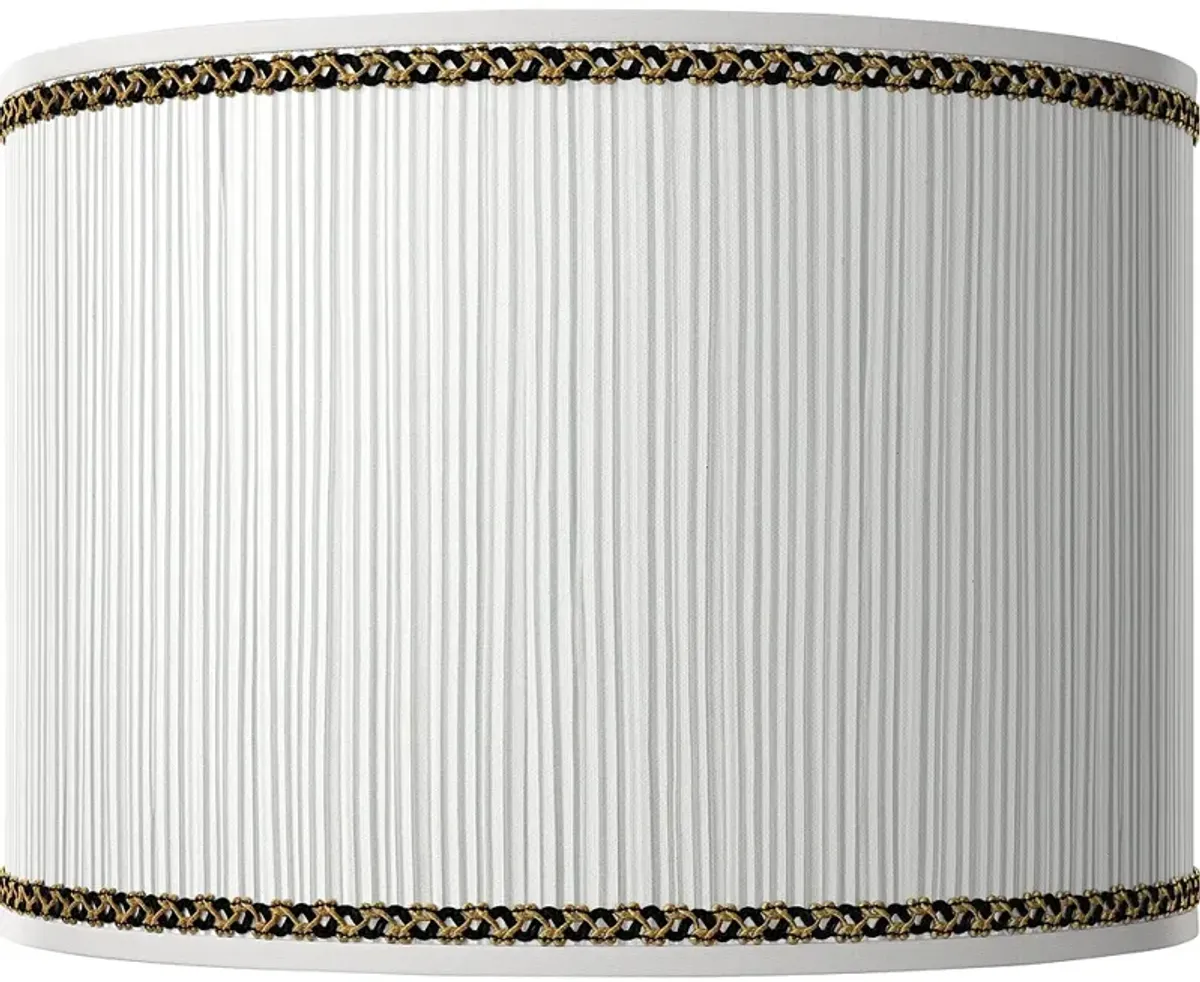 Grace White Giclee Round Drum Lamp Shade 15.5x15.5x11 (Spider)