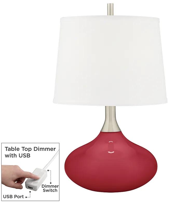 Samba Felix Modern Table Lamp with Table Top Dimmer