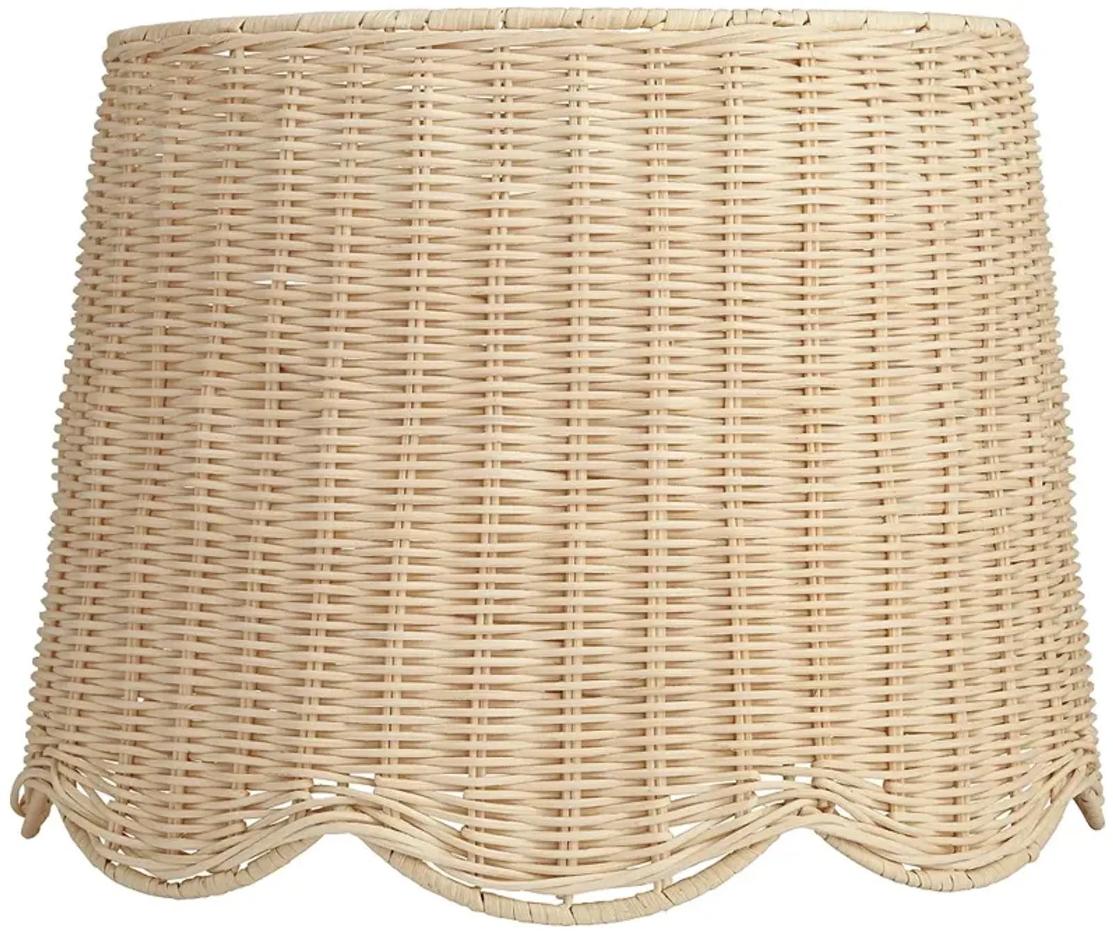 Unbleached Rattan Drum Lamp Shade 13x15.5x11.75 (Spider)