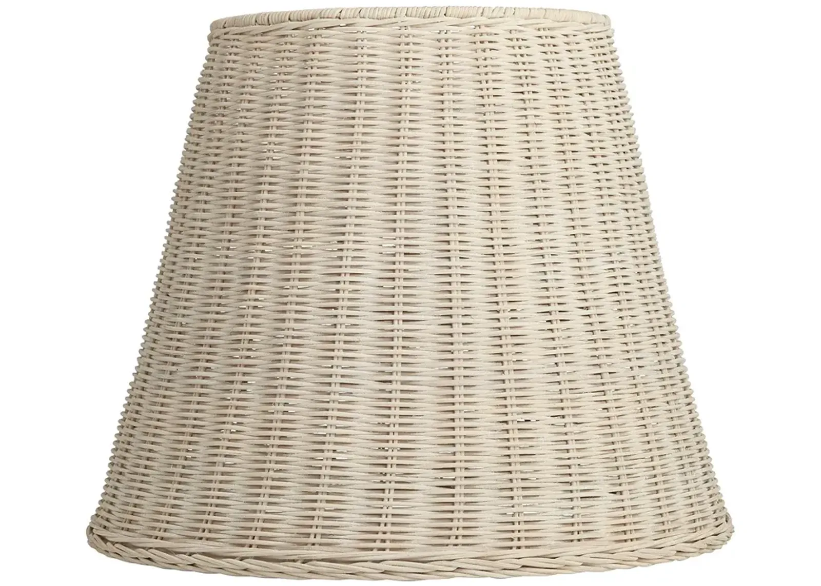 White Rattan Lamp Shade 10x16x13.25 (Spider)