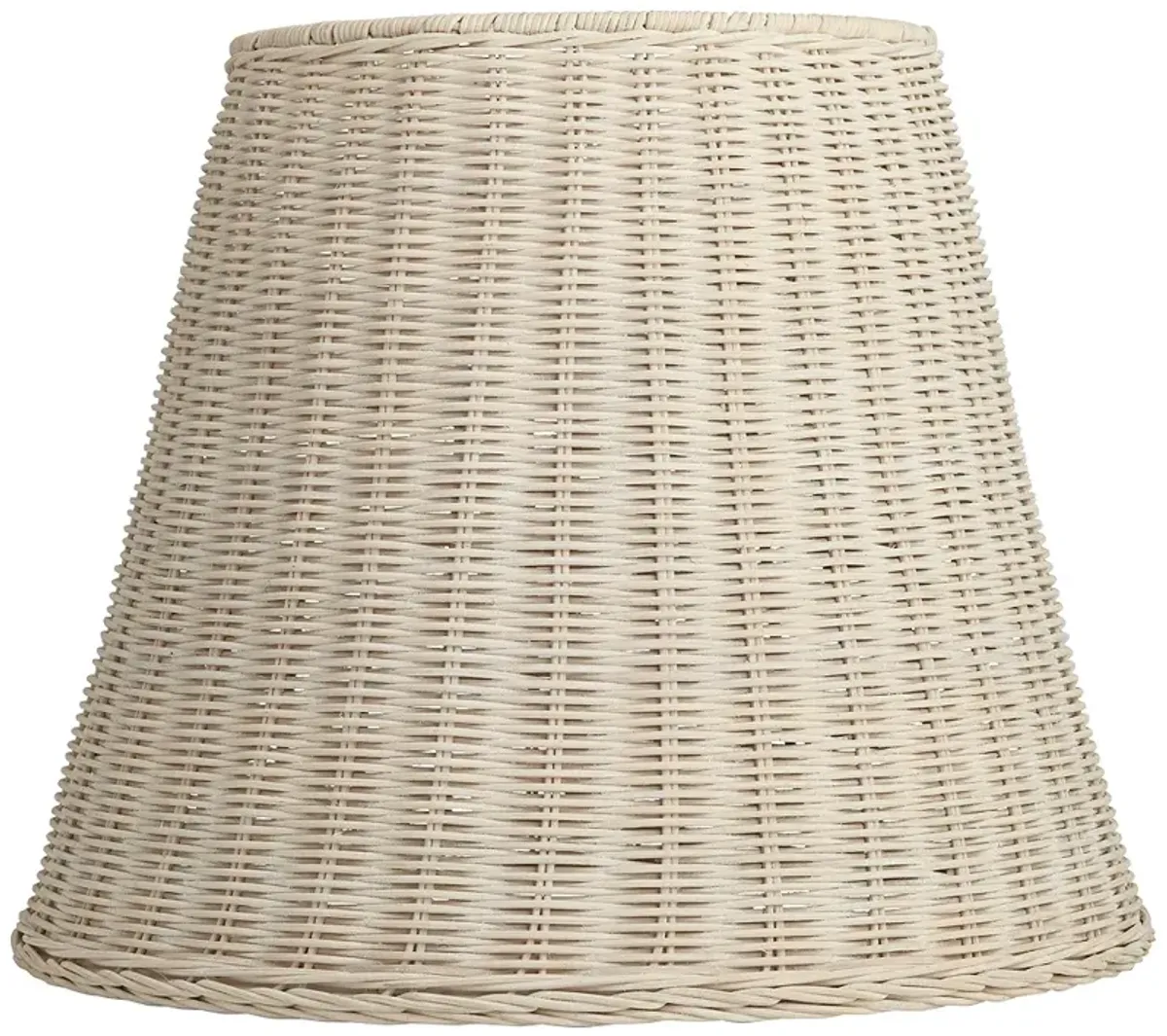 White Rattan Lamp Shade 10x16x13.25 (Spider)