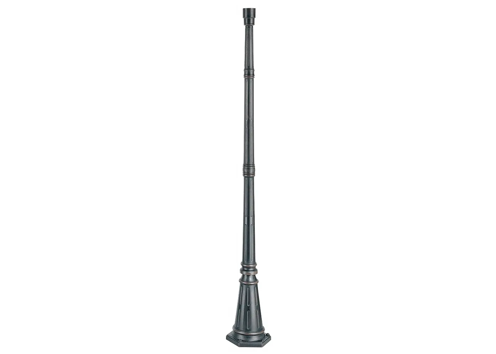 Hepworth 76 3/4" High Metal Dark Bronze Post Light Pole Base