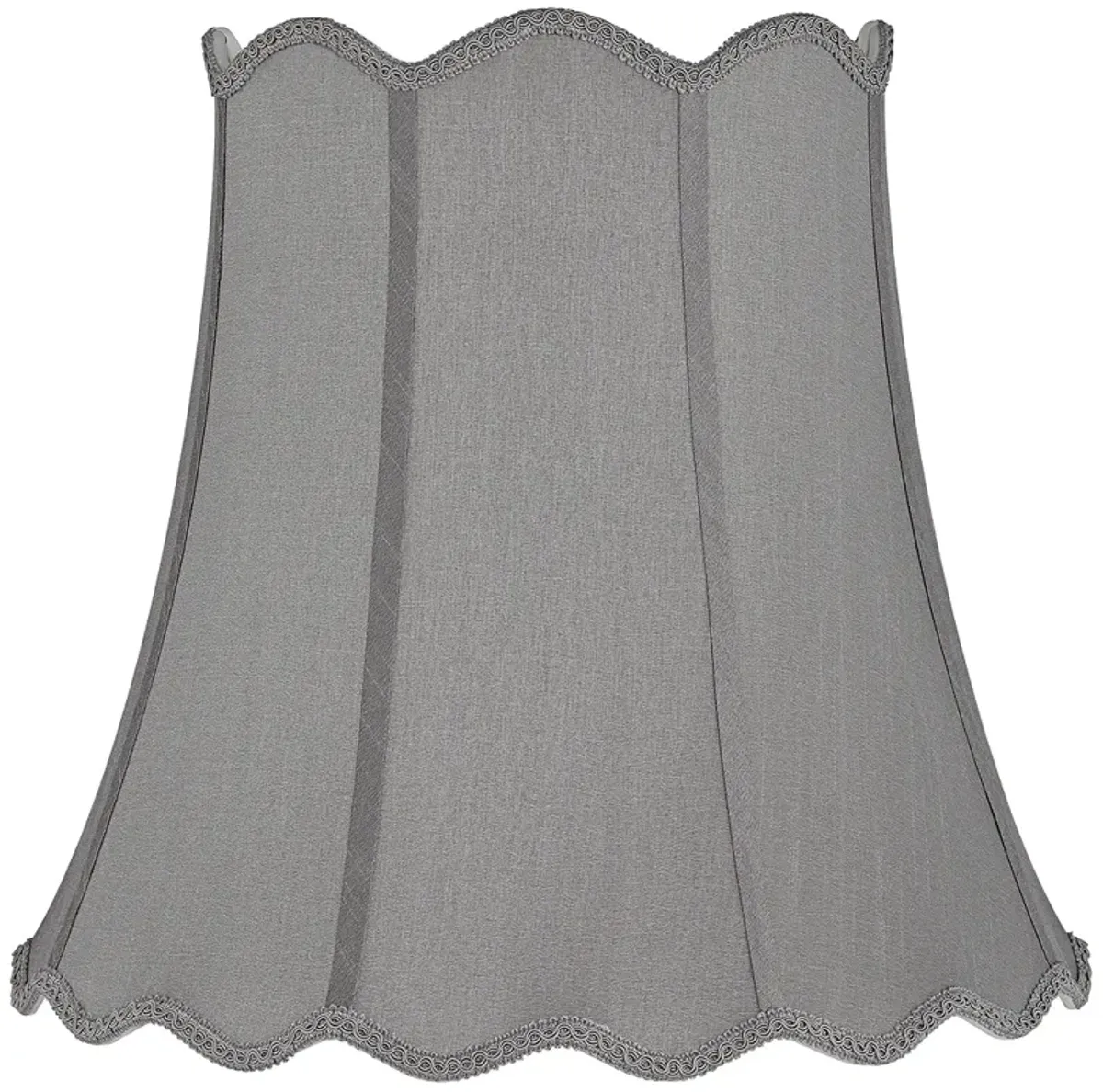 Springcrest Saba Gray Scallop Bell Lamp Shade 10x16x16 (Spider)
