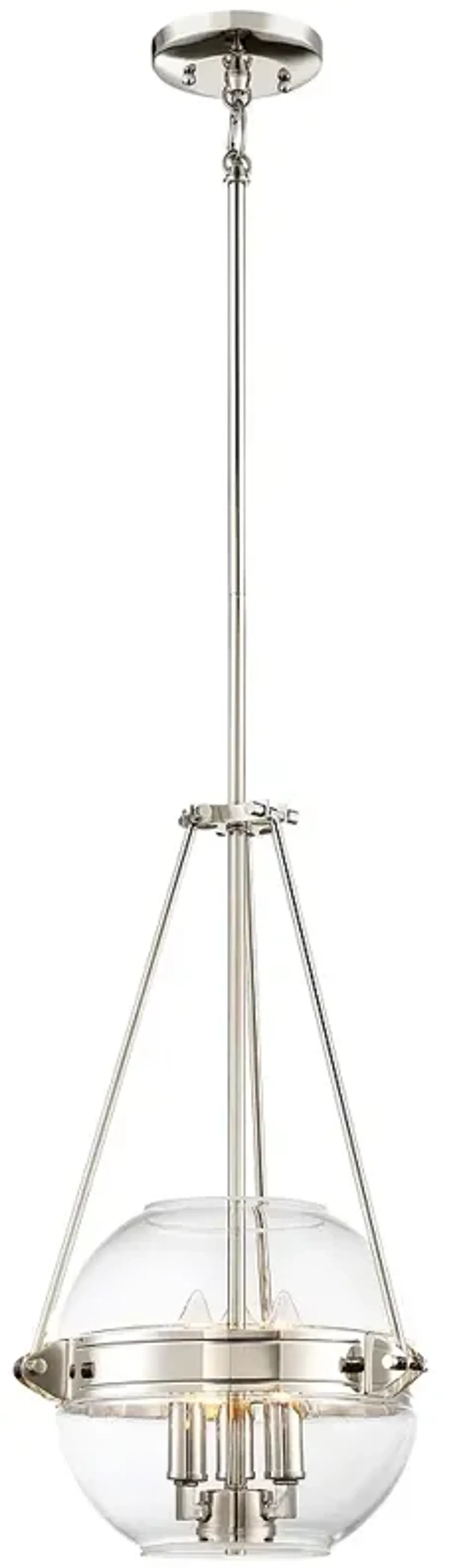 Minka-Lavery  Atrio 3-Light Polished Nickel Pendant