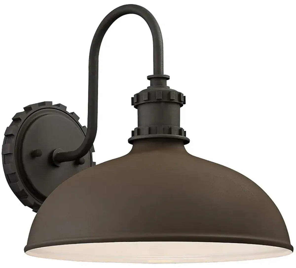 Minka Escudilla 11 3/4" Textured Bronze Industrial Barn Outdoor Light