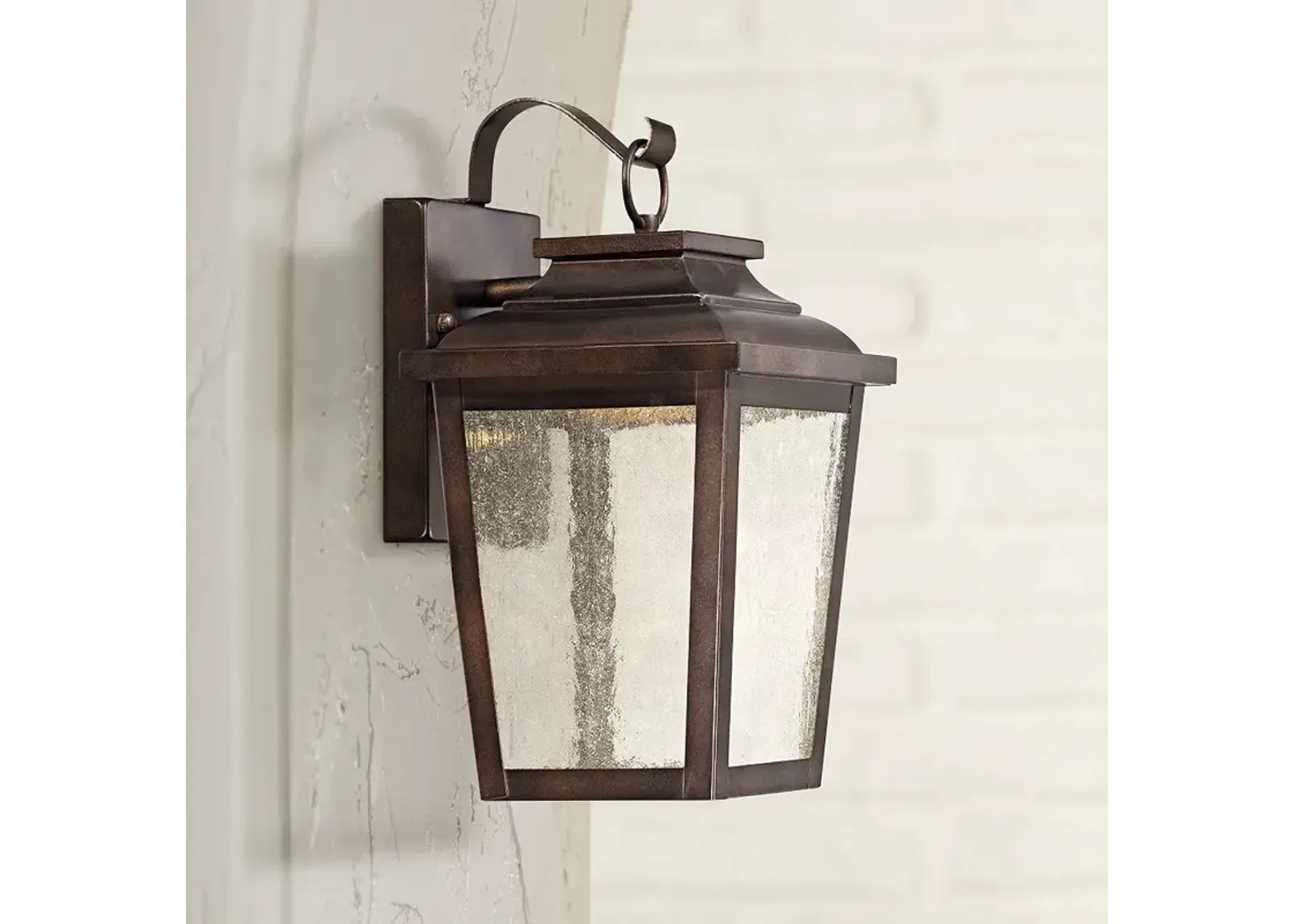 Irvington Manor 12" High Bronze LED Outdoor Wall Light