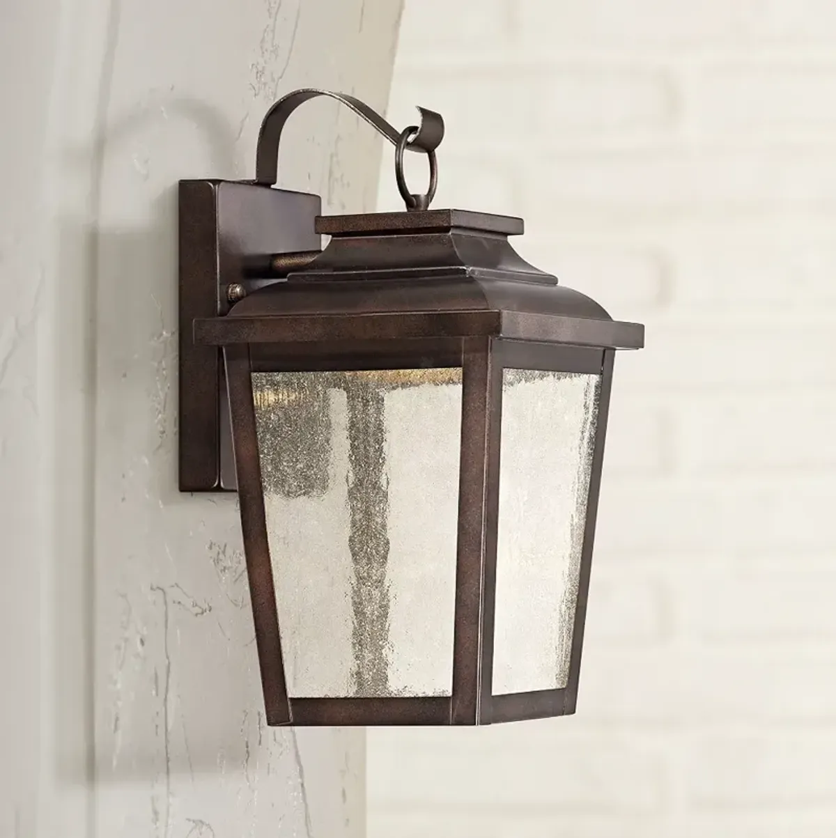 Irvington Manor 12" High Bronze LED Outdoor Wall Light