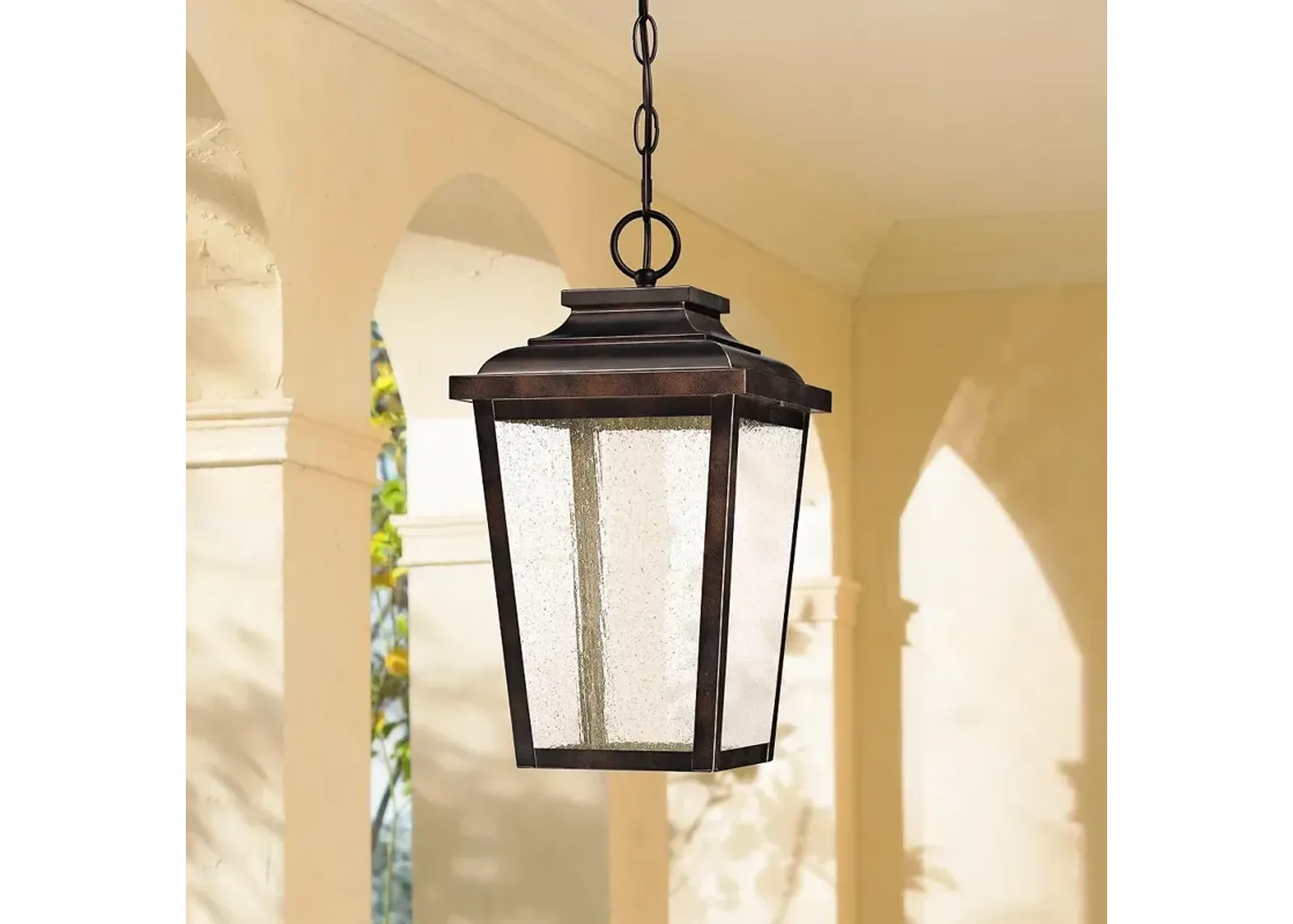 Irvington Manor 15 1/2"H Bronze LED Outdoor Hanging Light