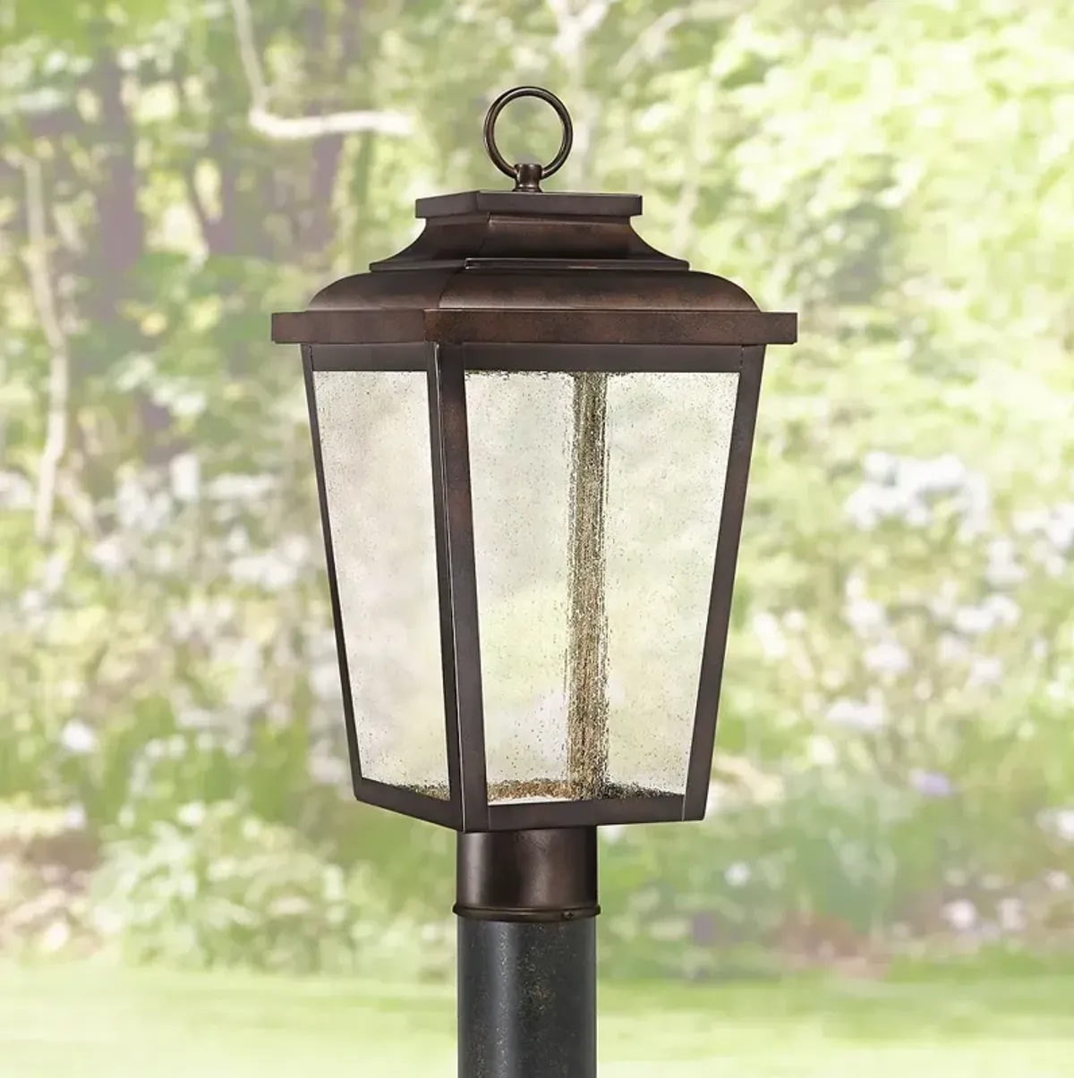 Irvington Manor 18" High Bronze LED Outdoor Post Light