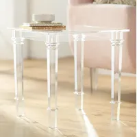 Tustin 21 1/2" Square Clear Lucite Acrylic End Table