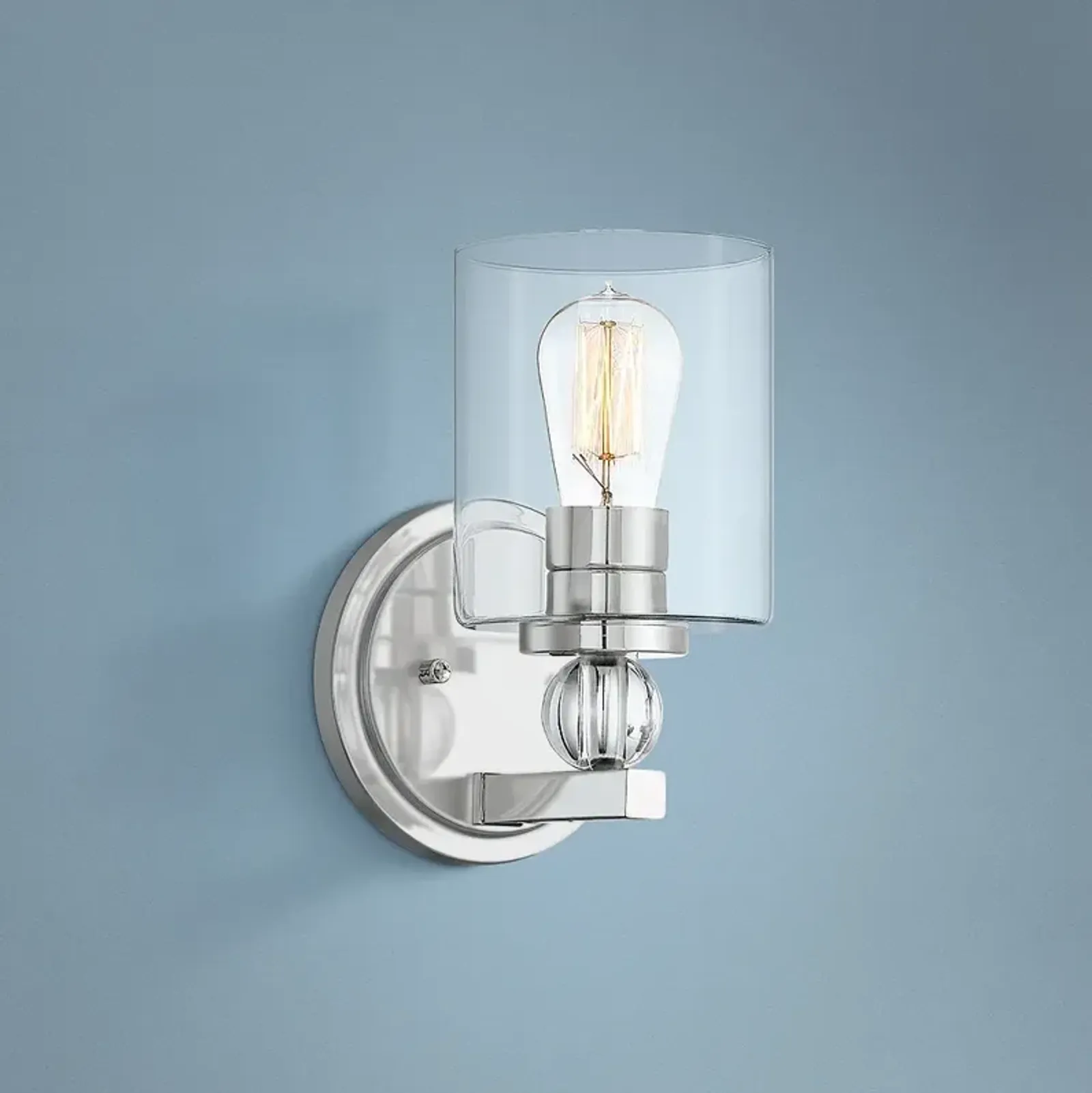 Studio 5 9 1/2" High Polished Nickel Wall Sconce