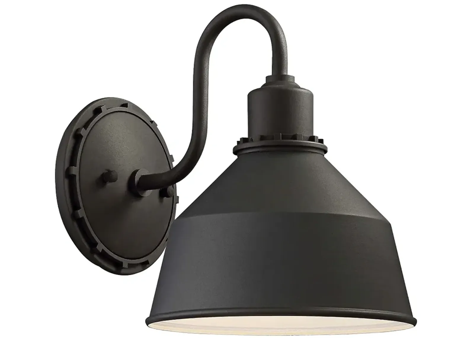 Mantiel 9 3/4" High Black Outdoor Wall Light