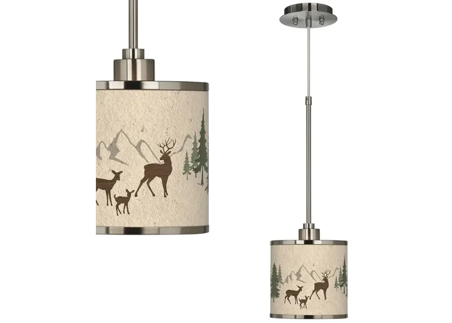 Deer Lodge Giclee Glow Mini Pendant Light