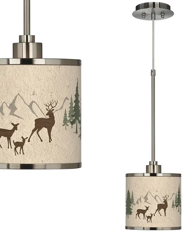 Deer Lodge Giclee Glow Mini Pendant Light