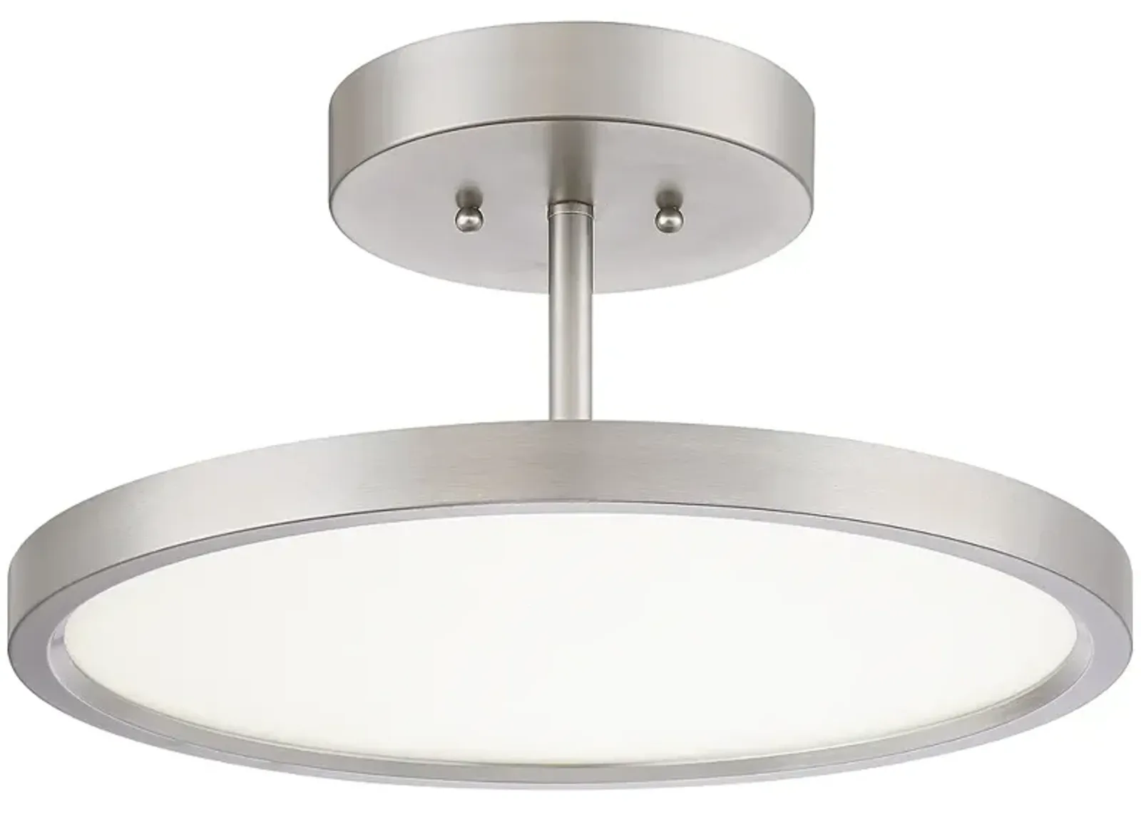 Beltway 15-in W BN LED Semi-Flush Mount