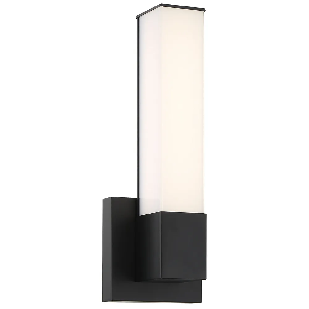 Minka-Lavery Vantage LED Black 14-inch Square Wall Sconce