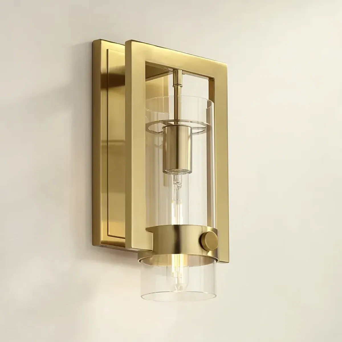 Possini Euro Derina 14" High Gold Wall Sconce