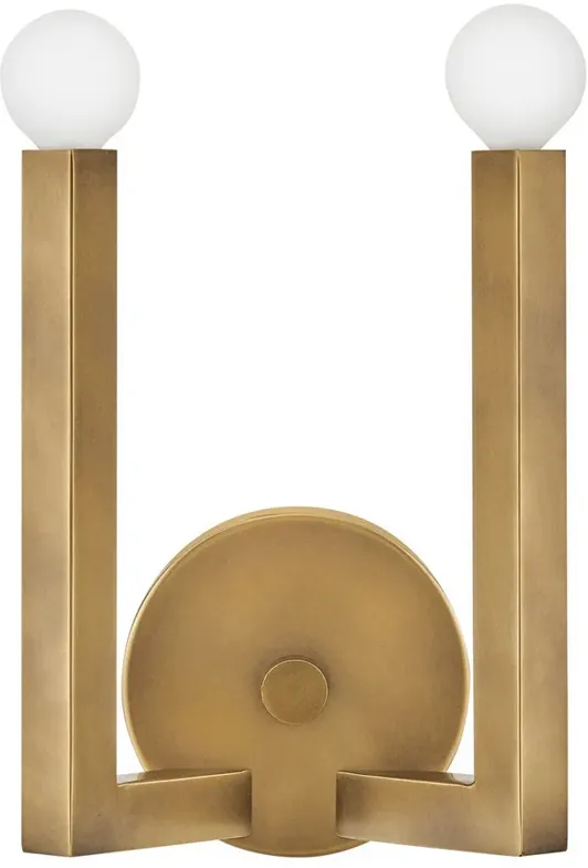 HINKLEY SCONCE EZRA Two Light Sconce Heritage Brass