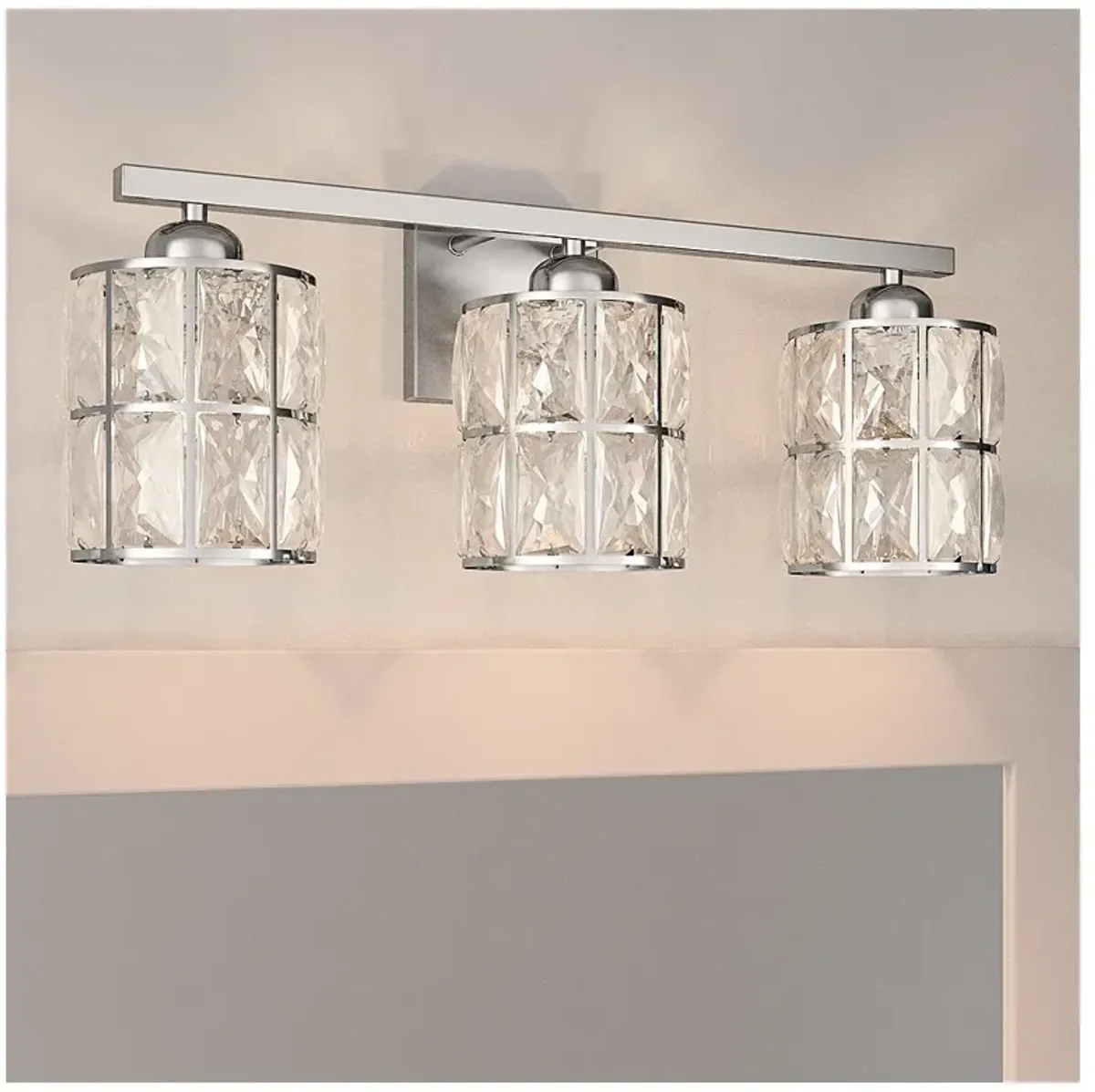 Quoizel Gibson 21 1/4"W Polished Chrome 3-Light Bath Light