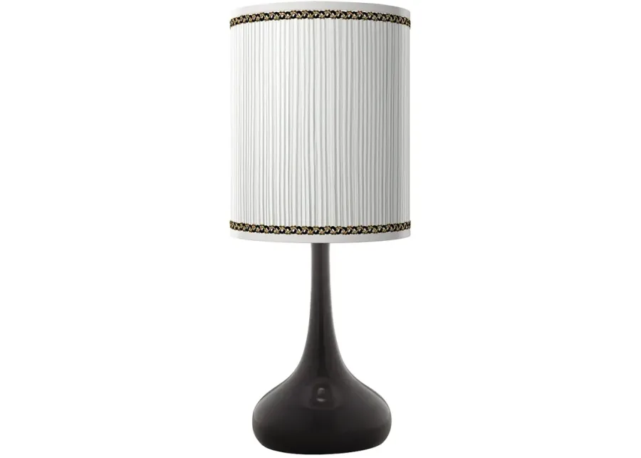 Grace Giclee Black Droplet Table Lamp