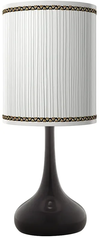 Grace Giclee Black Droplet Table Lamp