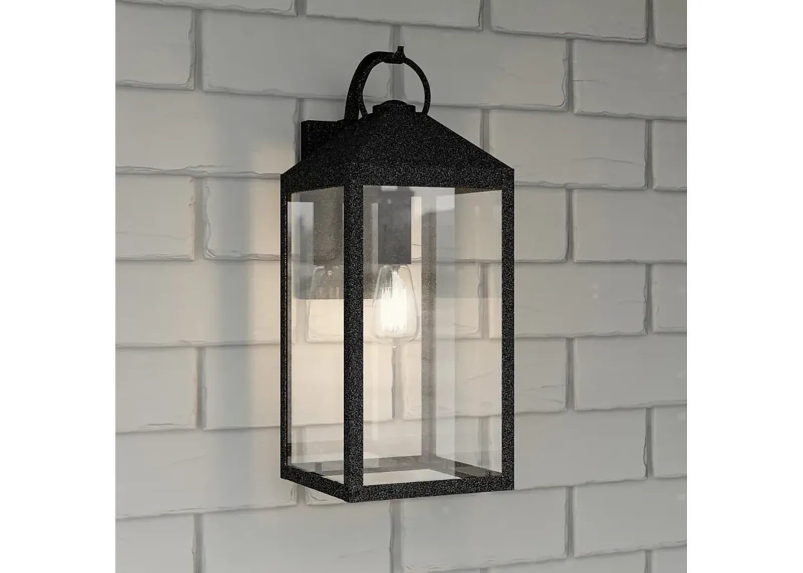 Quoizel Thorpe 20" High Mottled Black Outdoor Wall Light