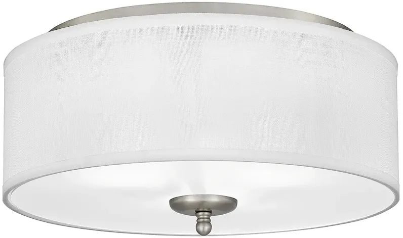 Blanche 3-Light Brushed Nickel Flush Mount Light