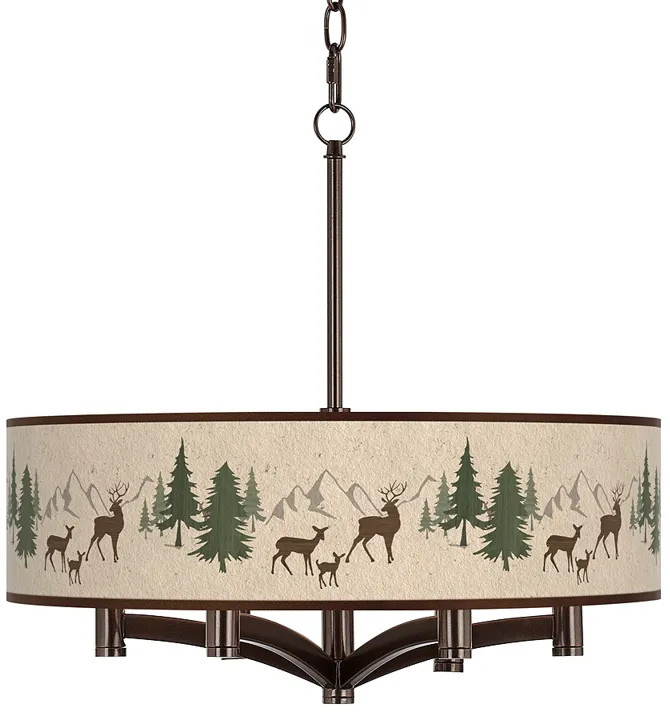 Deer Lodge Ava 6-Light Bronze Pendant Chandelier