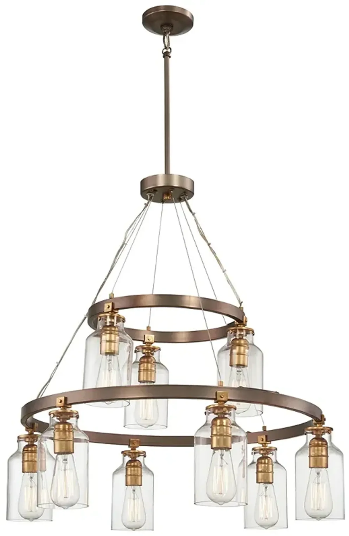 Minka-Lavery Morrow 9-Light Bronze Chandelier