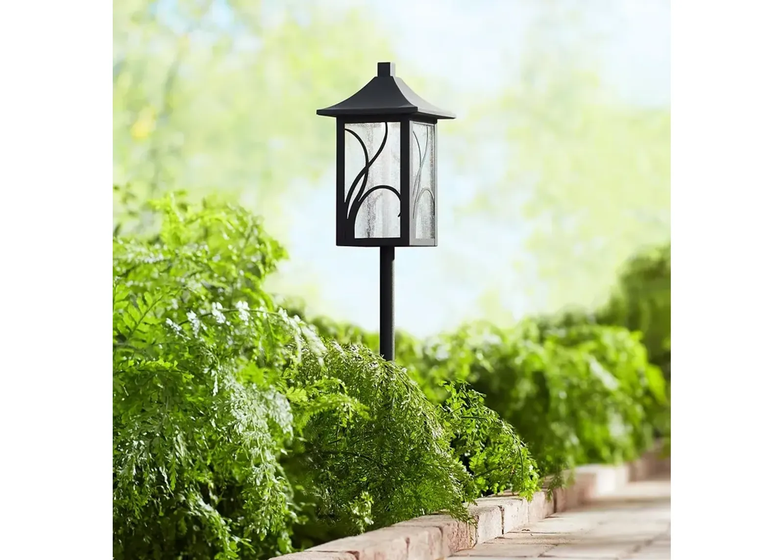 Sleator 23 3/4" High Textured Black LED Landscape Path Light