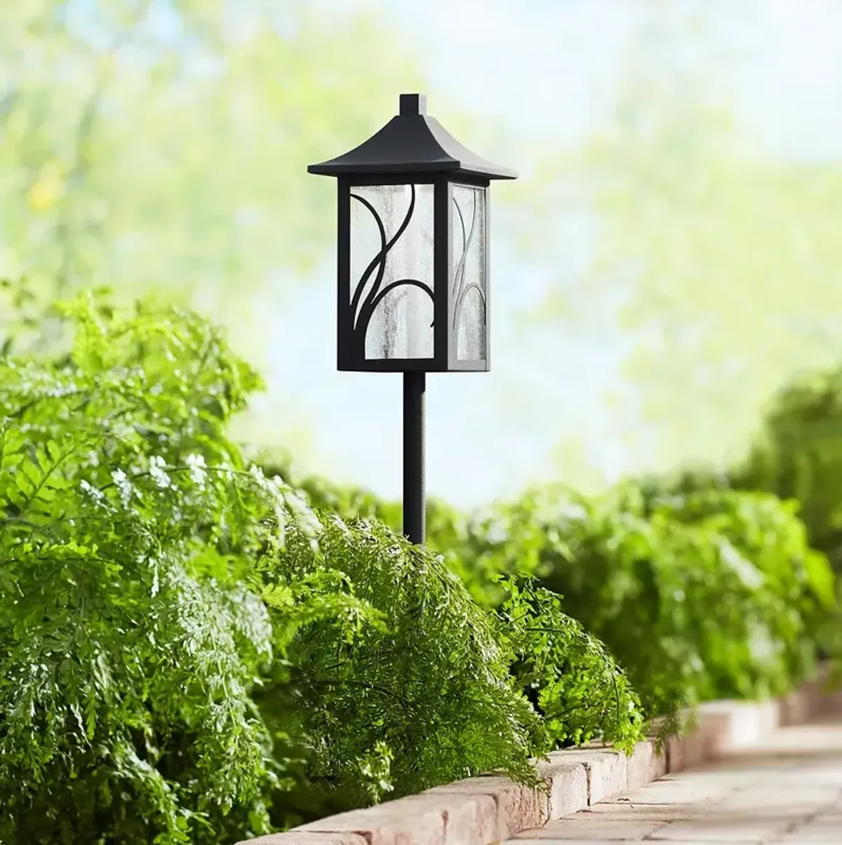 Sleator 23 3/4" High Textured Black LED Landscape Path Light