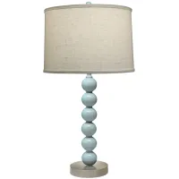 Stiffel Charlotte Gloss Light Blue Metal Table Lamp