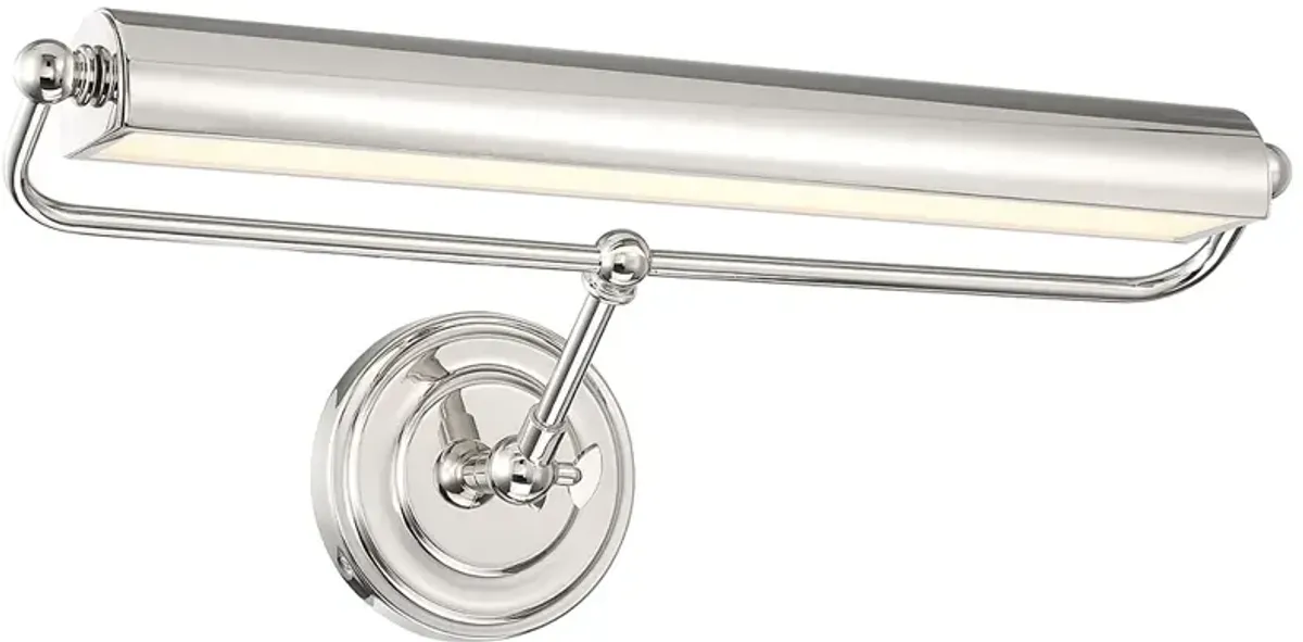 Miller Integrated LED Polished Nickel Sconce