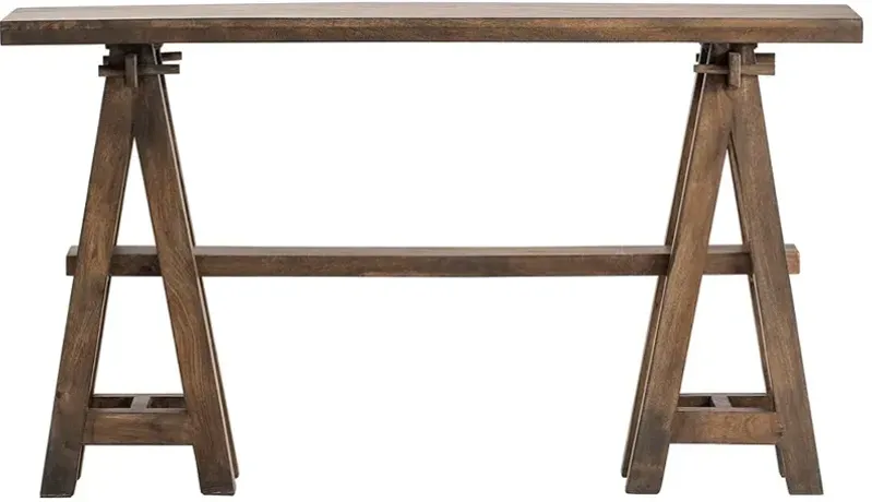 Landau Dark Brown Wooden Console Table