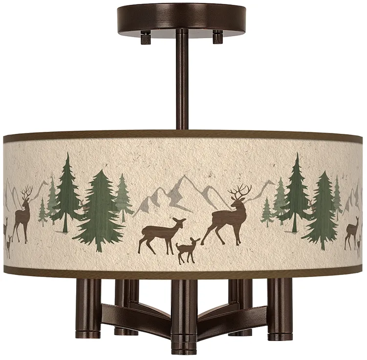 Deer Lodge Ava 5-Light Bronze Ceiling Light
