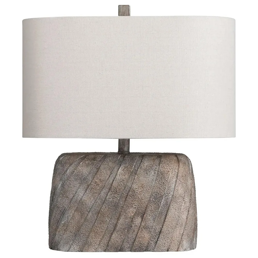 Crestview Collection Colton 20 1/2" Slant Stripe Rustic Table Lamp