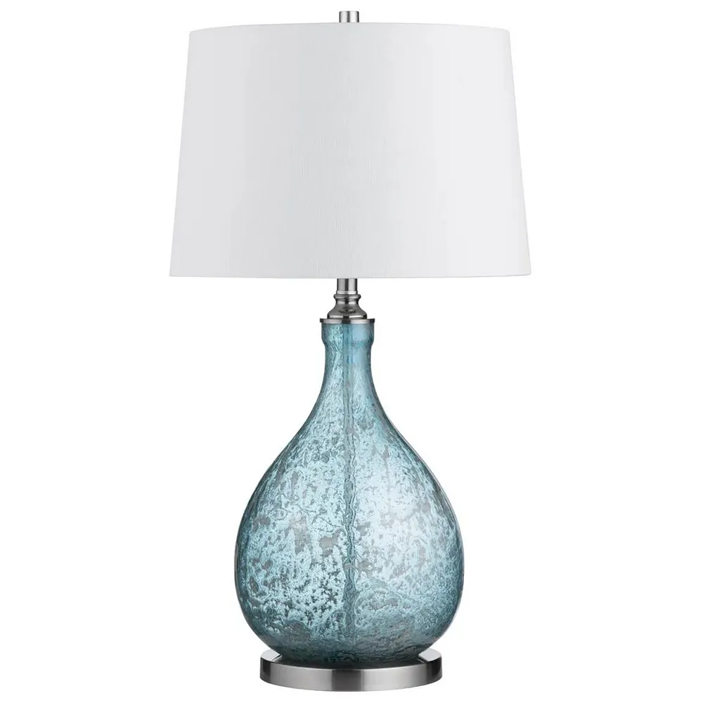 Crestview Collection Rayne Blue Tears Glass Table Lamp